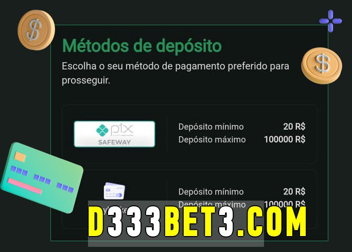 O cassino d333bet bet oferece uma grande variedade de métodos de pagamento